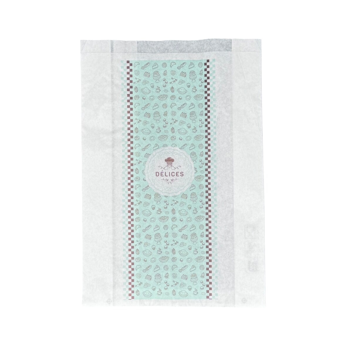 Sac 107 brioche et Viennoiseries en papier Blanc 25+6,5x34 cm par 500