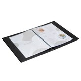 thumbnail of Europel Portamenús A4 de lino negro, 6 funda, set 10 unidades, 425000