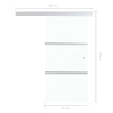 thumbnail of vidaXL Schiebetür mit Softclose ESG-Glas und Aluminium 76x205 cm