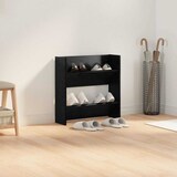 thumbnail of vidaXL Schuhschrank Schwarz Eichen-Optik 60 x 18 x 60 cm Holzwerkstoff