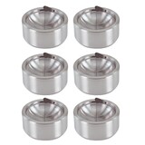 thumbnail of 6x Druckaschenbecher Windaschenbecher aus Edelstahl ø 11,5 cm AB-Typ6-6er