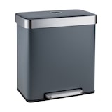 thumbnail of SVITA LT2X30 Mülleimer 60l Treteimer Tretmülleimer Abfalleimer 2 Fächer freistehend mit Deckel inkl. Inneneimer Grau