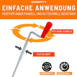 thumbnail of EBERTH Rohrreinigungsspirale 10m, Ø 9mm, für Rohre ab Ø 40mm, mit krallenförmigem Bohrkopf, Abflussreiniger für WC und Abflüsse gegen Verstopfungen