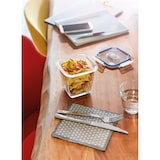 thumbnail of 1 x Pure Box Active quadr. 75cl m. Dkl. * - Luminarc  Transparent (gehärtet) / - blauer PP Deckel  m.Ventil