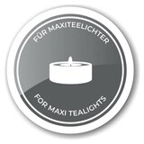 thumbnail of Windlicht Hera (Höhe 35 cm), Edelstahl, silber, für 4 Maxi-Teelichter oder Stumpenkerzen ø 6 cm