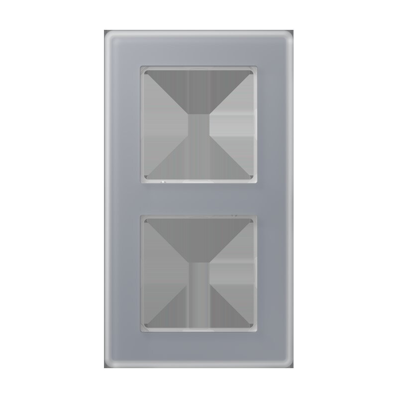 Jung Glasrahmen 2fach AV 582 GLM KG AV582GLMKG