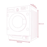 thumbnail of LAVADORA-SECADORA INTEGRABLE EVVO wi8W6S, 8 kg lavado, 6 kg secado, 16 Programas,  Blanco