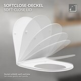 thumbnail of ECD Germany Hänge-WC kurz 49 cm Weiß glänzend – spülrandlos, Nano-Beschichtung, WC-Sitz Duroplast Softclose, Tiefspüler