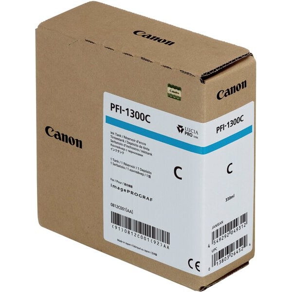 Canon Cartuccia Pfi - 1300 Ciano Pro2000 - Pro4000 - Pro4000S - Pro4000S - Pro6000 - Pro6000S Cartuccia