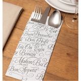 thumbnail of MONOUSO - Saqueta de Talheres com Guardanapo "Bom apetite" 11x25cm (100 Uds)