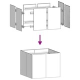 thumbnail of vidaXL Pflanzkübel 100x100x80 cm Edelstahl