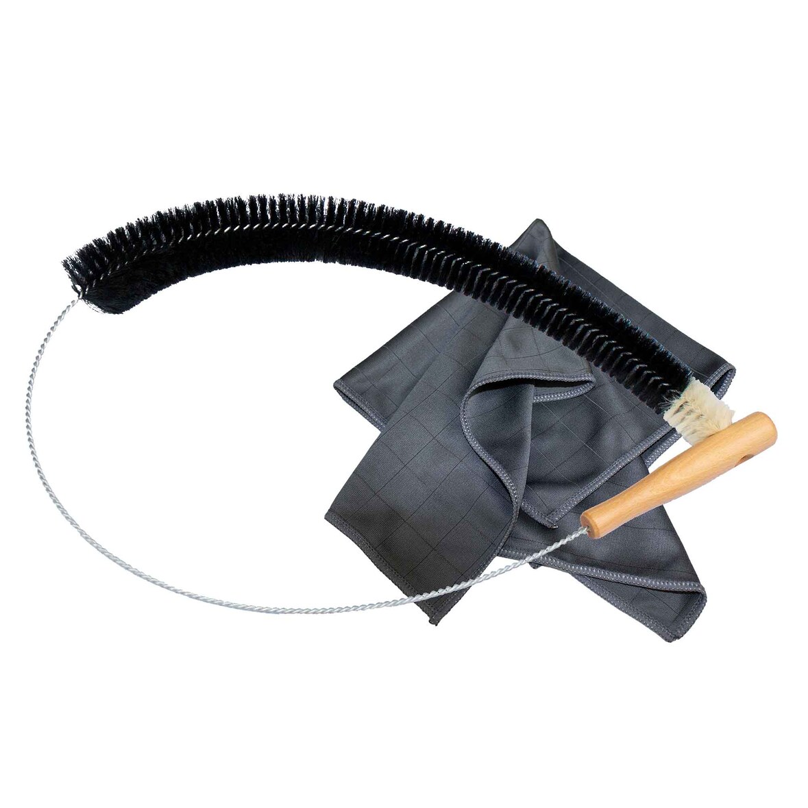 Ziegenhaar Heizkörperbürste - Langer Bürstenkopf mit Carbon Heizkörpertuch Radiator Bürste