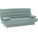 thumbnail of Clic clac 3 places LIV 20 - Tissu Soro vert amande - Couchage 125x190 cm - Avec coussins - L193 x P95 x H93 cm AUCUNE