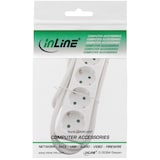 thumbnail of InLine® Steckdosenleiste, 4-fach Schutzkontakt weiß, 3m