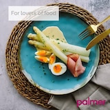 thumbnail of Palmer Serviesset Lotus Stoneware 6-persoons 24-delig Turquoise Zwart