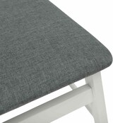 thumbnail of vidaXL Esszimmerstuhl 2 pcs Weiß und Grau Massives Gummiholz