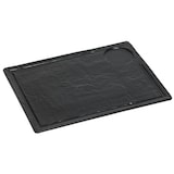 thumbnail of Assiette Rainurée Tanneur GM Collection Tanneur Noir 38 x 28 cm  x 6 Mondo Déco