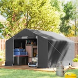 thumbnail of Outsunny-Garagenzelt-300L x 300B x 210H cm-Dunkelgrau