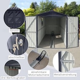 thumbnail of Premium Motorradgarage– verzinktes Metall in Anthrazit| Motorrad Unterstellplatz | wetterfester Motorrad Bike Garage, abschließbar