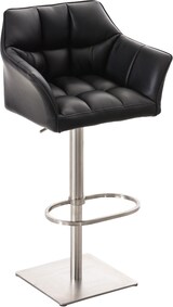 thumbnail of CHEFGASTRO Barhocker PHILADELPHIA Edelstahl HxBxT 88x64x45cm Kunstleder Schwarz Barstuhl