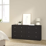 thumbnail of WellHome - Aparador Doble con 6 cajones en color Negro 144 x 31 x 69 cm - Ebro Black