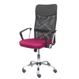 thumbnail of Silla Gontar respaldo malla negro asiento granate