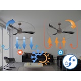 thumbnail of Ventilador de Techo ø132 cm con Wifi Reversible Hypersilence para 35 m² Utila D132 C02 65312 Chocolate