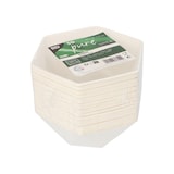 thumbnail of 500 Schalen Zuckerrohr `pure` 6-eckig 400 ml 5 cm x 16 cm x 14 cm weiss `Diamond`