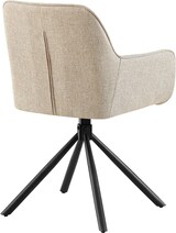 thumbnail of CHEFGASTRO 2er-Set Esszimmerstuhl SAN FRANCISCO Stoff HxBxT 84x58x59cm Stoff Taupe Küchenstuhl