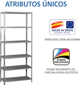 thumbnail of SimonRack Estantería Metálica con tornillos 2000x900x300 mm, 6 Alturas, 100 kg de Punto Flexión, Gris - Comfort