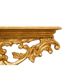 thumbnail of Mensola muro legno finitura foglia oro anticato L46xPR17xH22 cm Made in Italy lusso e classe per arredamenti sofisticati e ricercati