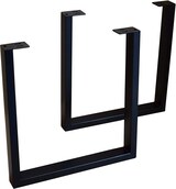 thumbnail of Esstisch Baumkante Massiv Akazie nussbaumfarben 280x100 U-Gestell schwarz UTRECHT