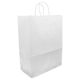 thumbnail of MONOUSO - Bolsa Papel Kraft Blanca con Asas 90g/m² 32+16x43cm (250 Uds)