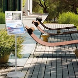 thumbnail of Danieli Store | Expositor publicitario de pie con atril portafolletos tamaño A4 horizontal | Soporte de metacrilato para folletos