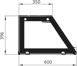 thumbnail of Saladette / Salattheke - 2,23 x 0,82 x 1,25 m - schwarzer Granit - mit 4 Türen - eckigem Glasaufsatz - IDEAL Plus Glasaufsatz 40 cm - Schwarz