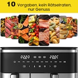 thumbnail of XXL Doppelkammer Heißluftfritteuse (4L + 7L), 2600W Airfryer mit 10 Programmen, Sync Finish & Dual Cook, Digitalem LED-Touchscreen Spülmaschinenfest