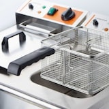 thumbnail of Caterina dubbele frituurpan met aftapkraan en koude zone, 2 x 10 liter, 6,3 kW, 230 V