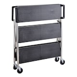 thumbnail of METRO PROFESSIONAL Carro plegable GFT2003, PP/acero inoxidable, 51 x 93 x 93 cm, negro/plateado