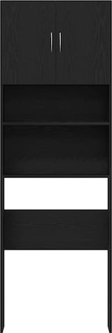 thumbnail of vidaXL Waschmaschinenschrank Schwarz Eichen-Optik 64x24x190 cm