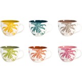 thumbnail of H&H Set 6 Tazze Jumbo Senza Piattino Indian Summer, New Bone China, Decorata e Colori Assortiti, 485 cc