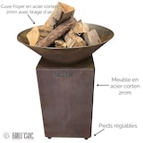 thumbnail of Ciotola da fuoco Corten Auvergnat Normale Rotonda 62 Ciotola Singola