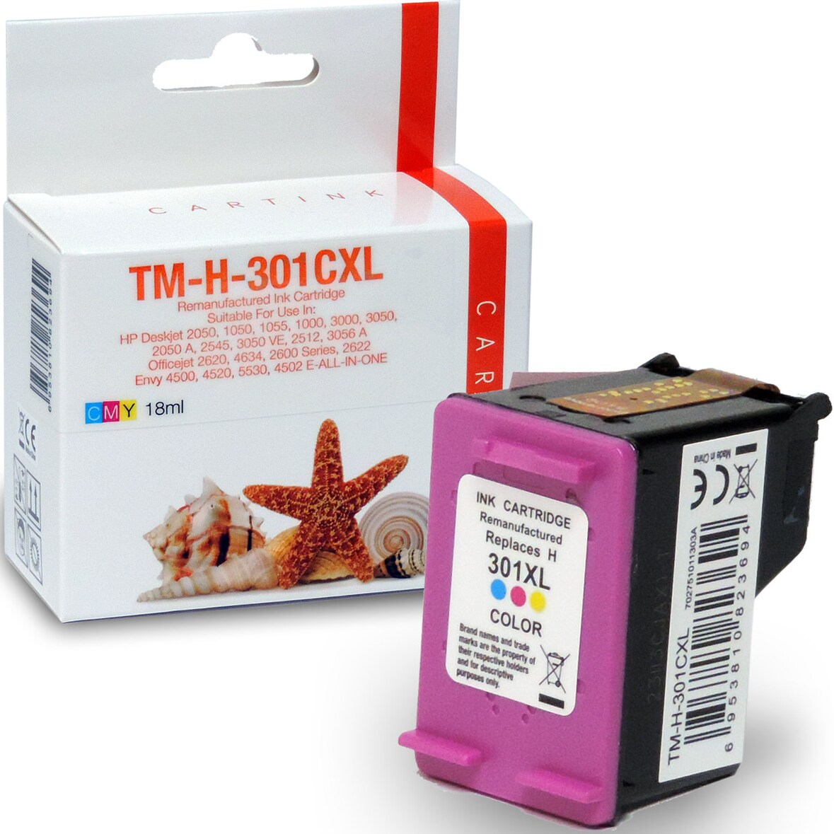 Kompatibel HP 301XL, CH564EE C Color Cyan / Magenta / Gelb Druckerpatrone für 330 Seiten von Gigao