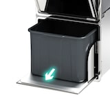 thumbnail of Tremonha em aço inoxidável com gaveta para borras de café e barra de picamarro (354x573) AG-14