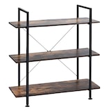 thumbnail of estante COSTWAY de 3 níveis, estante de madeira independente para apresentação, prateleira de pé, prateleira de escritório