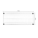 thumbnail of Estante de pared Vogue Grid con soportes de 91 cm de ancho