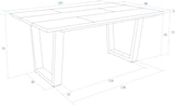 thumbnail of Esszimmertisch, 167x90x74cm, Für 8 Gäste, Stubentisch, Eiche Schwarz Mit U _544_4