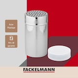 thumbnail of Juego de 2 azucareros glases y de cacao de acero inoxidable con tapa, 13 cm, Fackelmann Surtido