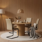 thumbnail of Möbilia Tisch 120x120 cm | runde Tischplatte | B 120 x T 120 x H 75 cm | natur | 32020015 | Serie TISCH