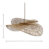 thumbnail of Lumisky Lámpara colgante SOLARA D80CM 5M con alimentación de red Yute Beige