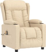 thumbnail of vidaXL Massagesessel Creme Stoff